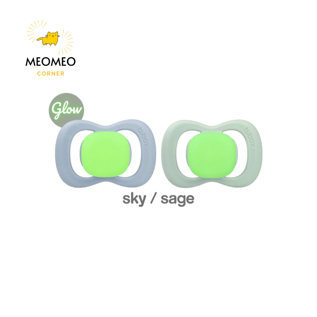 [Có nắp chụp] Núm ti Bbox Silicone kháng khuẩn b.box giống ti BIBS