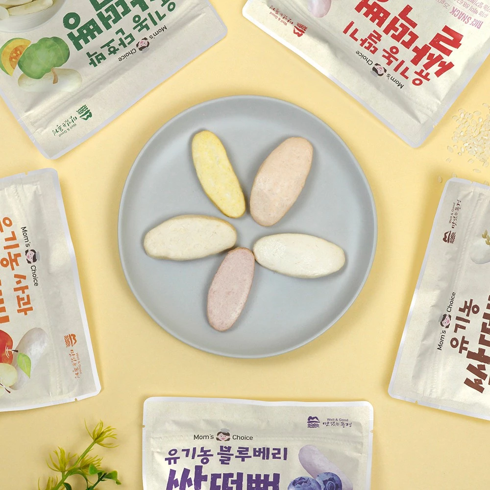 Bánh gạo ăn dặm Mom's Choice dạng miếng cho bé từ 6m+ 25g