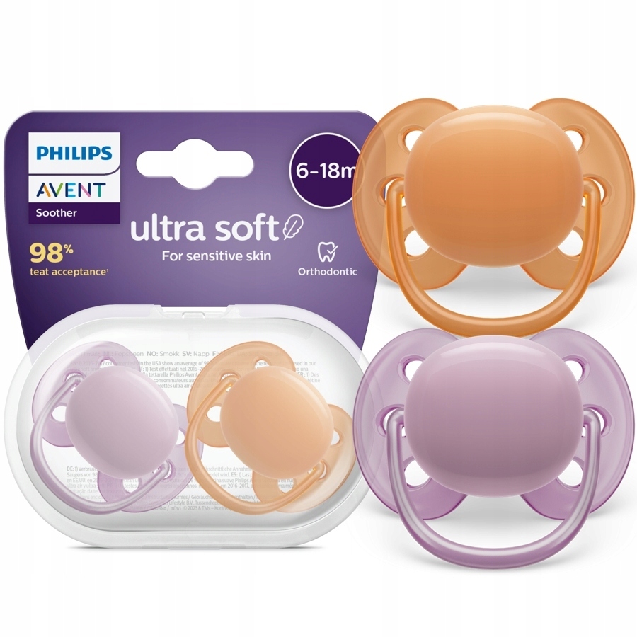 Ti giả / ty giả ngậm Avent Ultra Soft cho bé Air