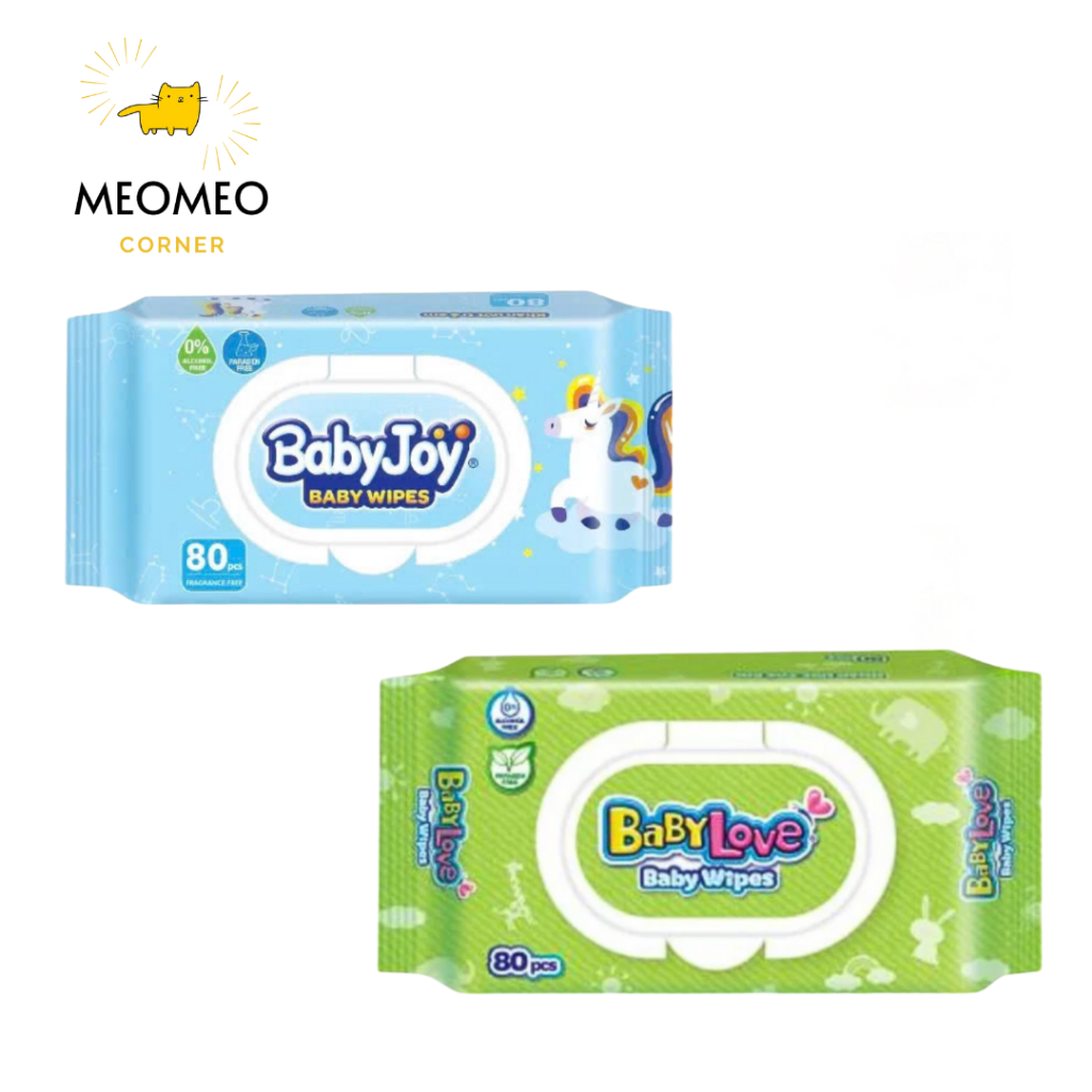 Khăn Giấy Ướt Baby Joy/Baby Love 80 Miếng cho bé