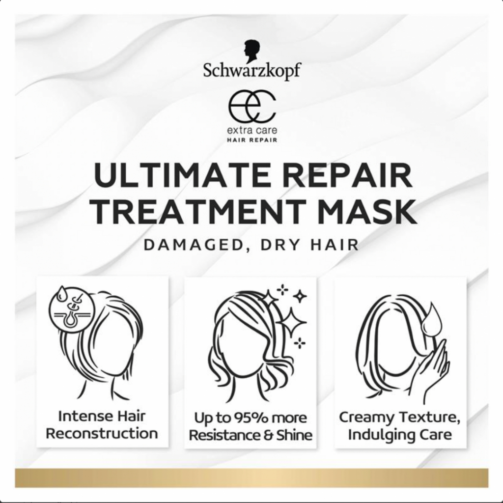 Mặt Nạ Tăng Cường Phục Hồi Tóc Schwarzkopf Extra Care Ultimate Repair Strengthening Treatment Mask 300ml