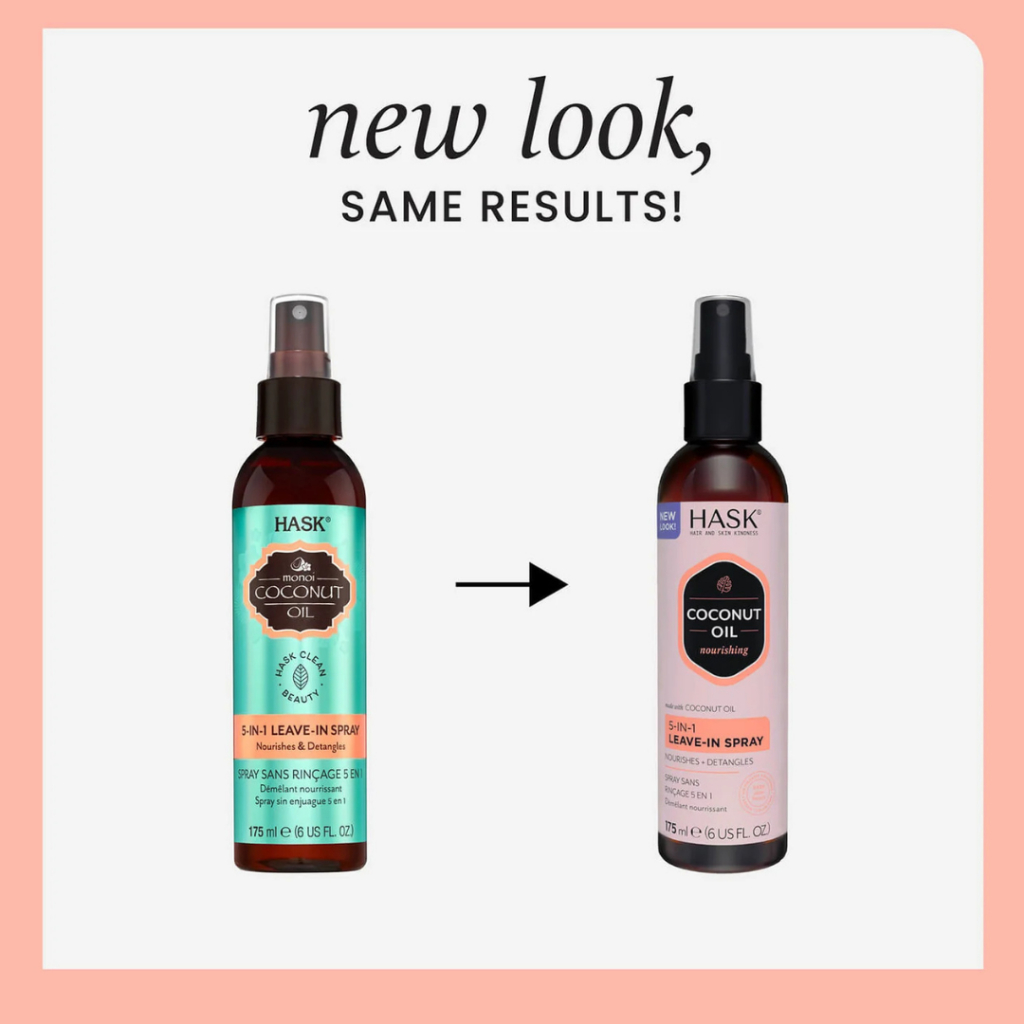 Xịt Dưỡng Tóc Hask 5-in-1 Argan, Keratin, Curl Care, Coconut, Biotin, Tea Tree, Blonde 175ml