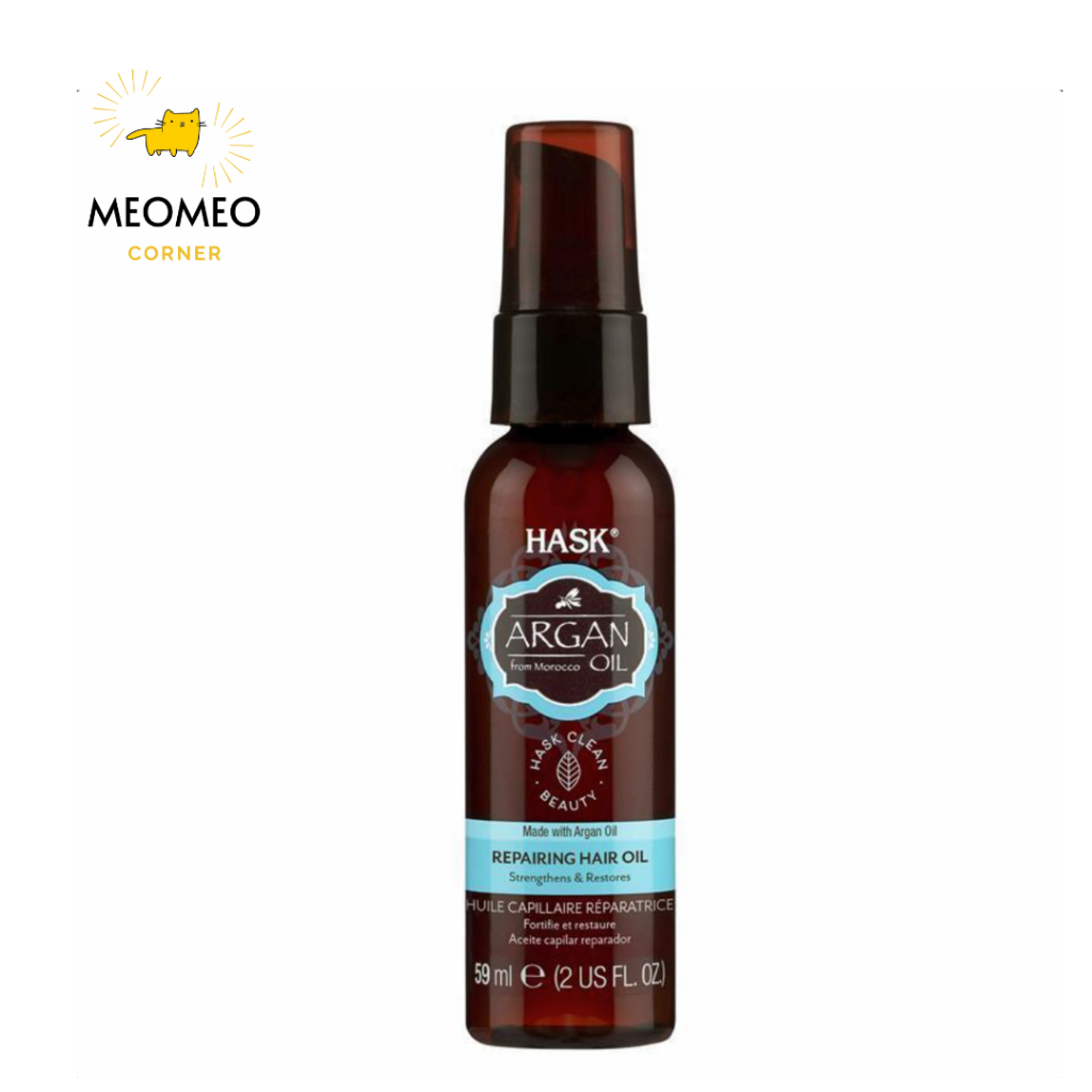 Dầu dưỡng phục hồi, làm bóng tóc Hask Coconut Oil , Argan Oil , Keraten Vial