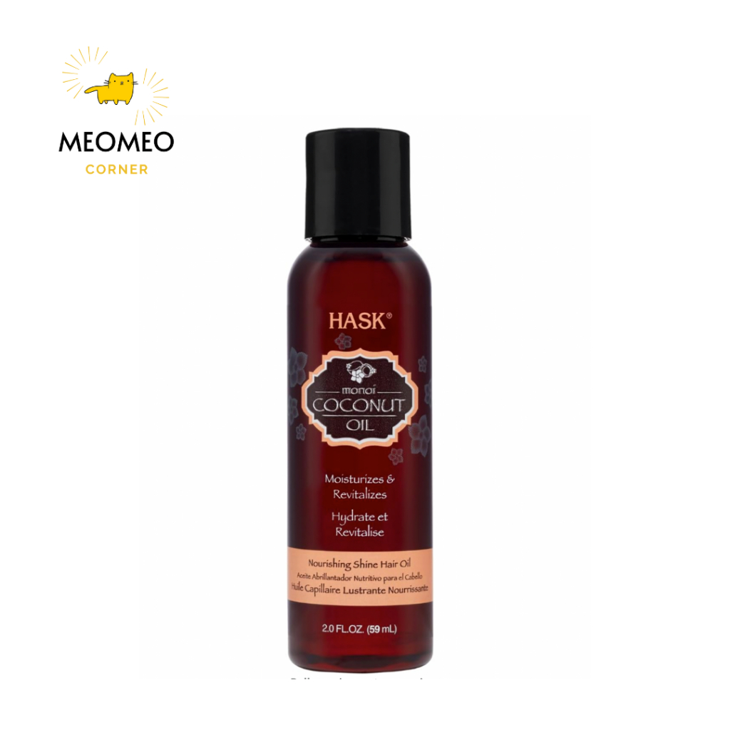Dầu dưỡng phục hồi, làm bóng tóc Hask Coconut Oil , Argan Oil , Keraten Vial