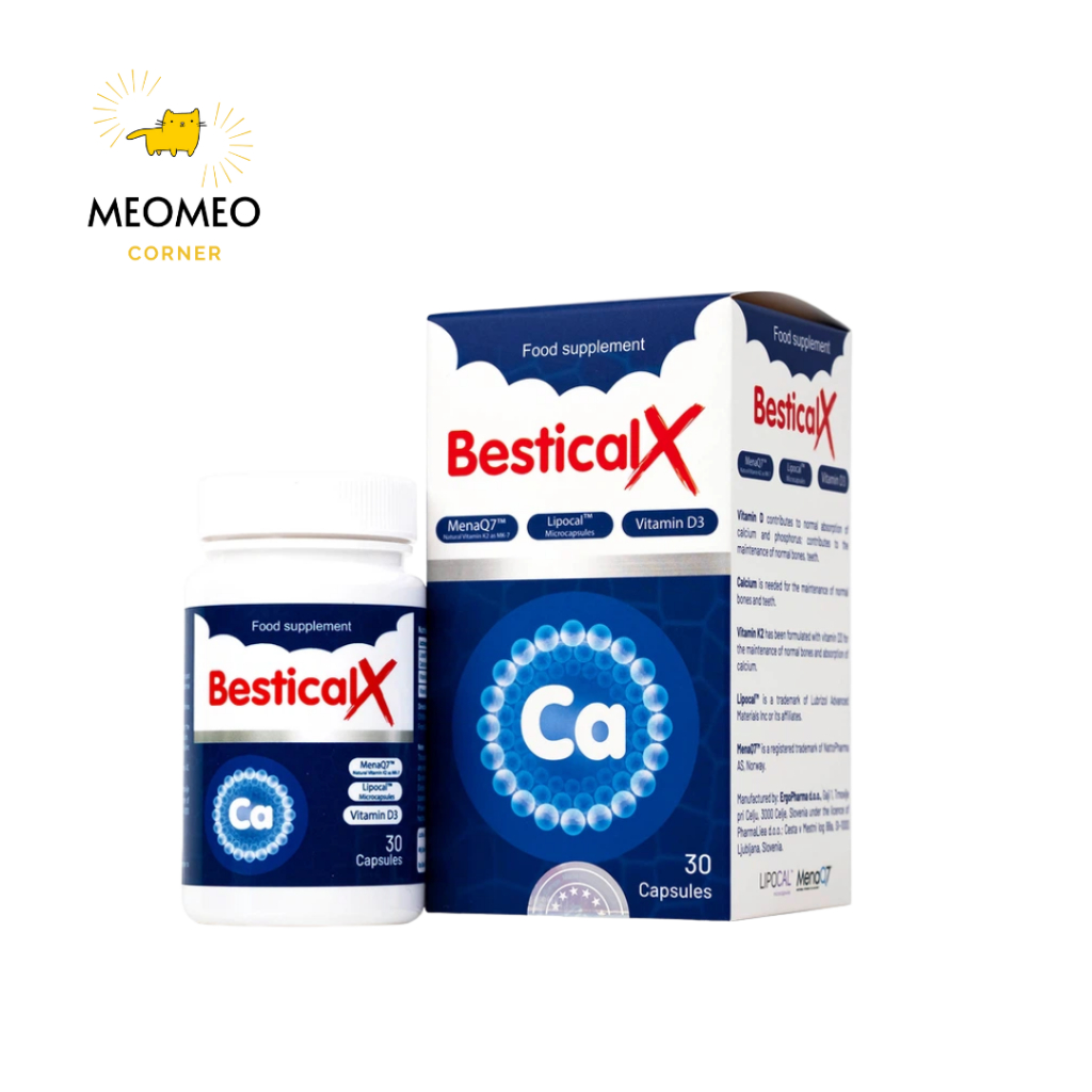 Canxi sinh học dạng viên Bestical X cho bé từ 8 tuổi 30 viên