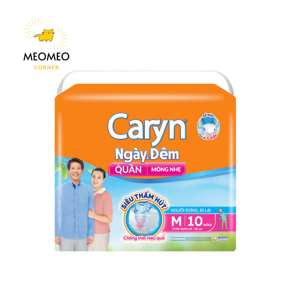 Tã quần Caryn Ngày và Đêm Người già M / L