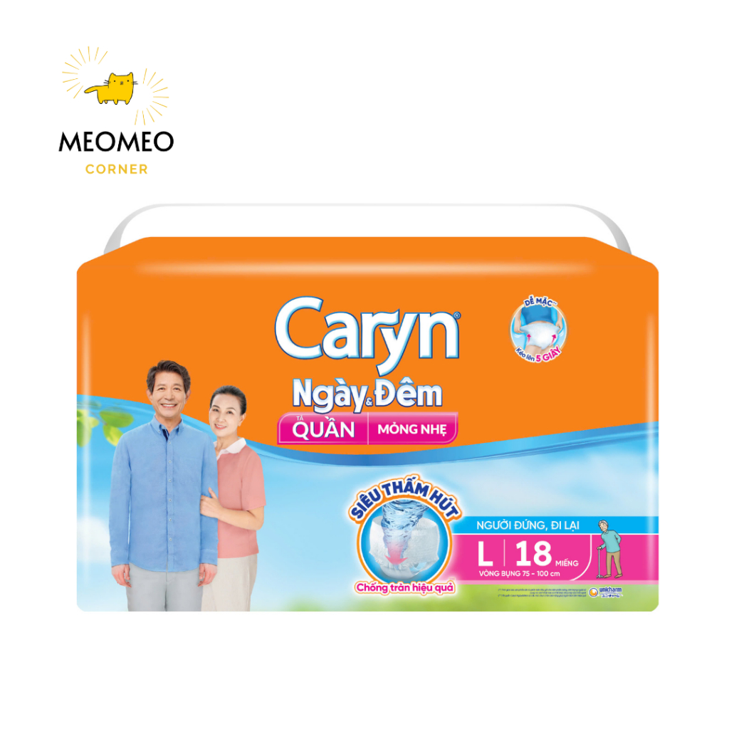 Tã quần Caryn Ngày và Đêm Người già M / L