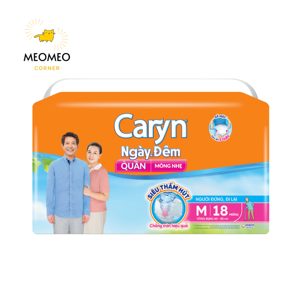 Tã quần Caryn Ngày và Đêm Người già M / L
