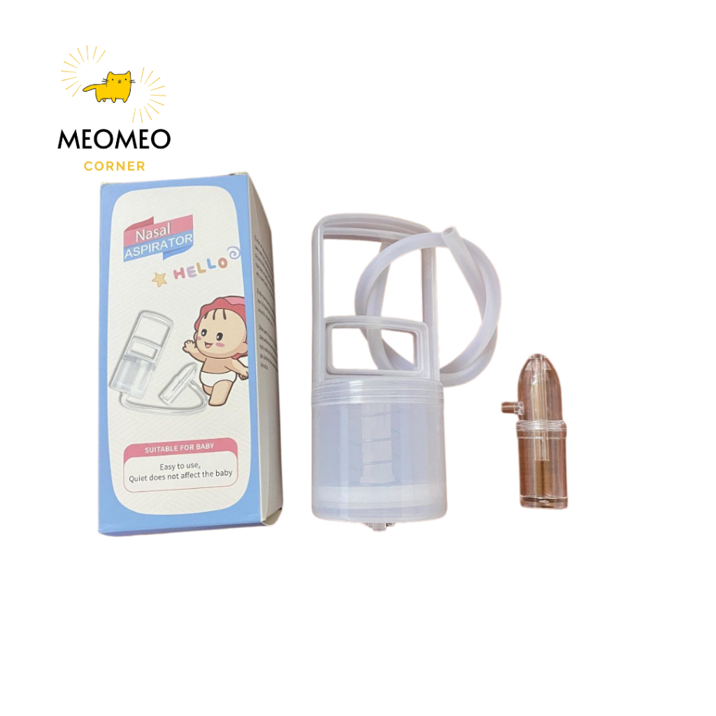 Dụng cụ hút mũi Nasal kéo tay thế hệ mới, chất liệu nhựa nguyên sinh, lực hút mạnh, an toàn cho bé