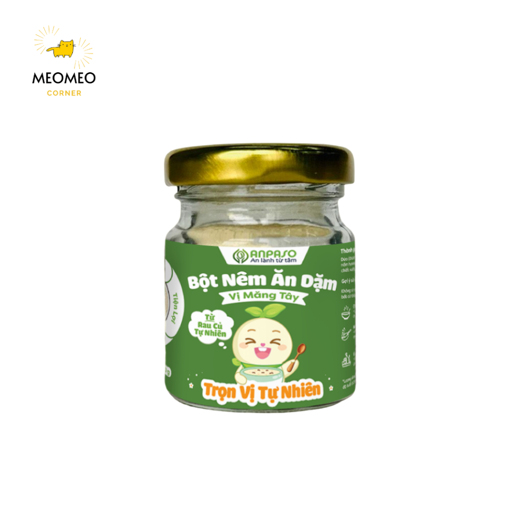 Hạt Nêm Cho Bé Ăn Dặm Anpaso - Bột Nêm Cho Bé Từ 6 tháng hộp 60g