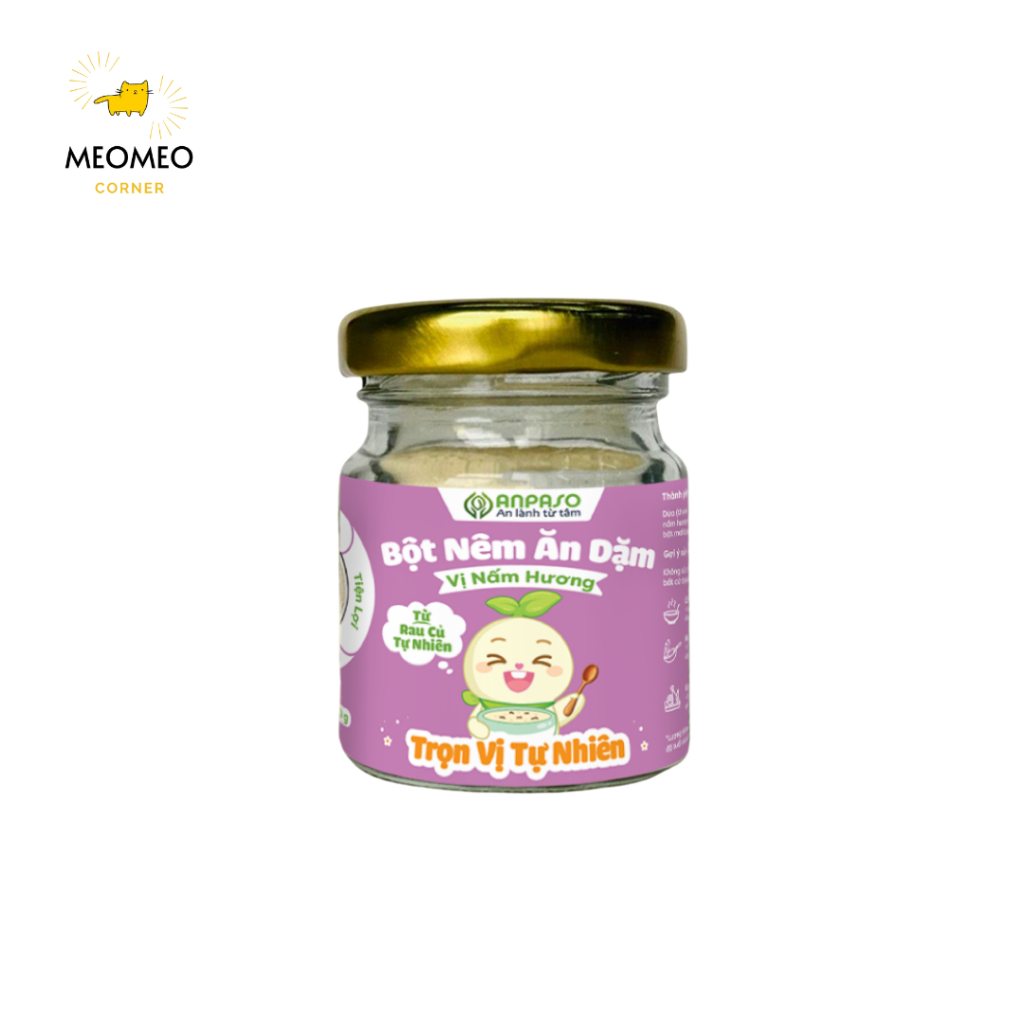 Hạt Nêm Cho Bé Ăn Dặm Anpaso - Bột Nêm Cho Bé Từ 6 tháng hộp 60g