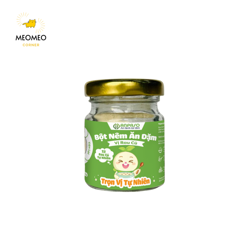 Hạt Nêm Cho Bé Ăn Dặm Anpaso - Bột Nêm Cho Bé Từ 6 tháng hộp 60g