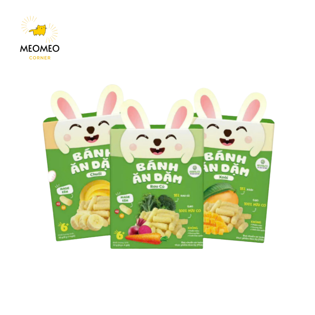 Bánh Ăn Dặm Cho Bé Anpaso 32g cho bé từ 6 tháng