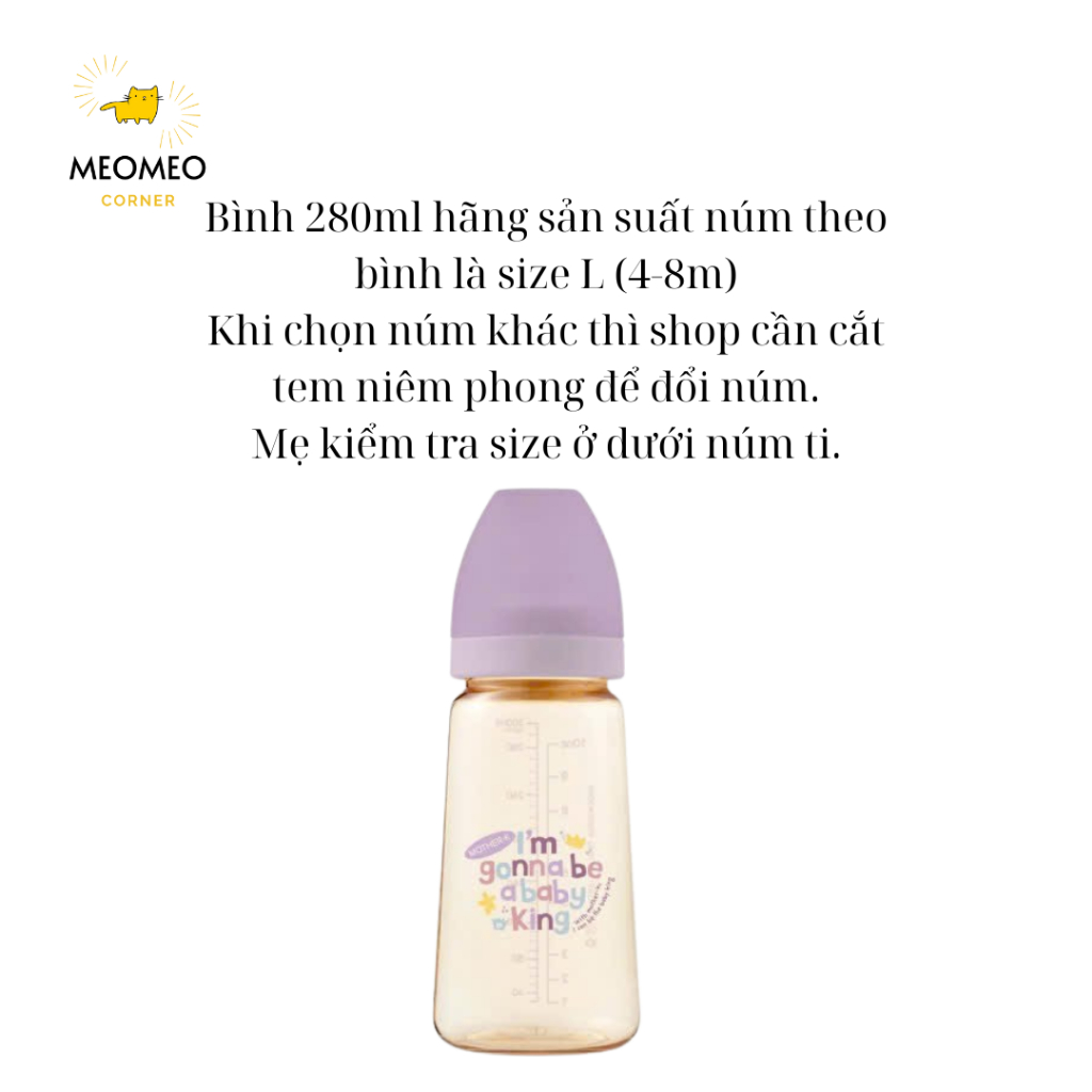 Bình Sữa PPSU Hàn Quốc MOTHER-K 180ml & 280ml