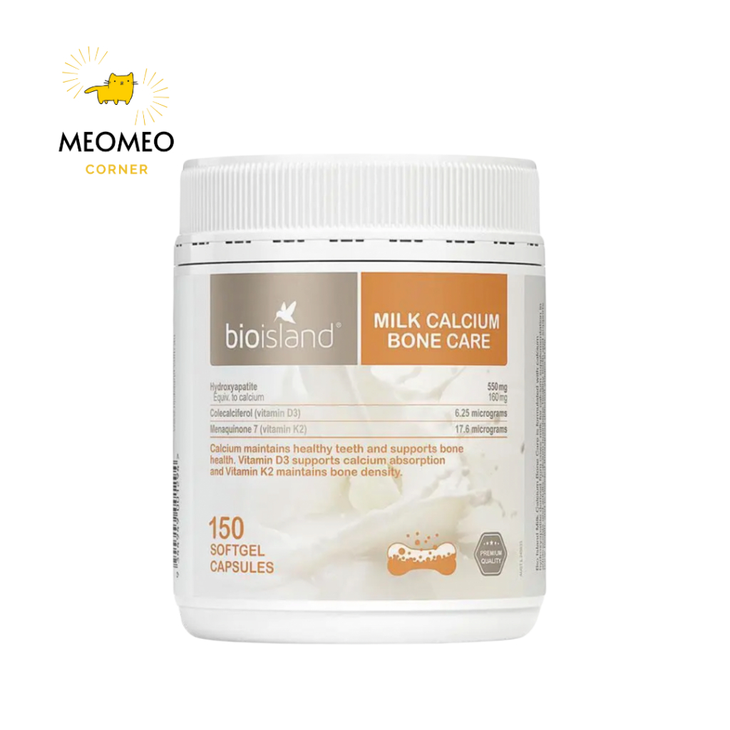 Viên uống bổ sung Bio Island Canxi cho mẹ bầu / người lớn 150 Viên Úc (HỘP LỚN)