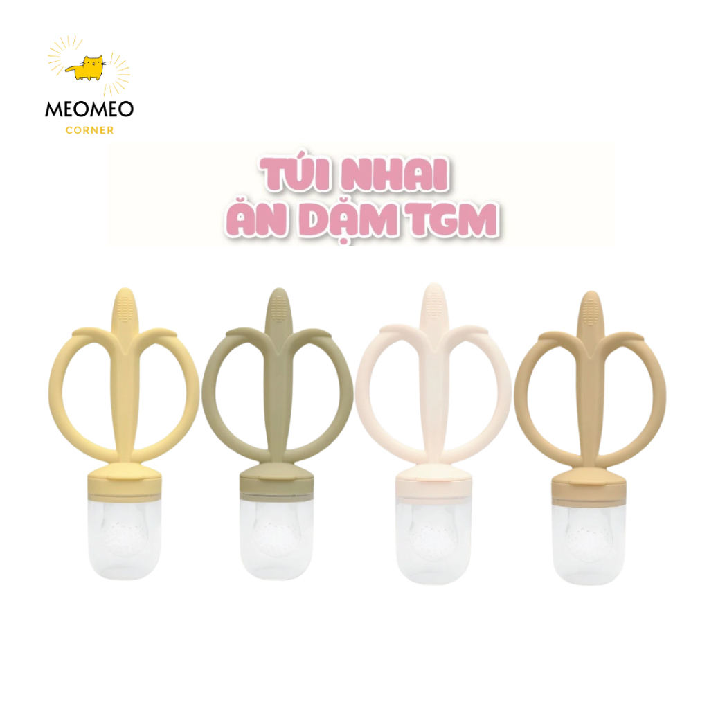 Túi Nhai Ăn Dặm TGM Hàn Quốc Gặm Nướu Silicone Chống Hóc Cho Bé