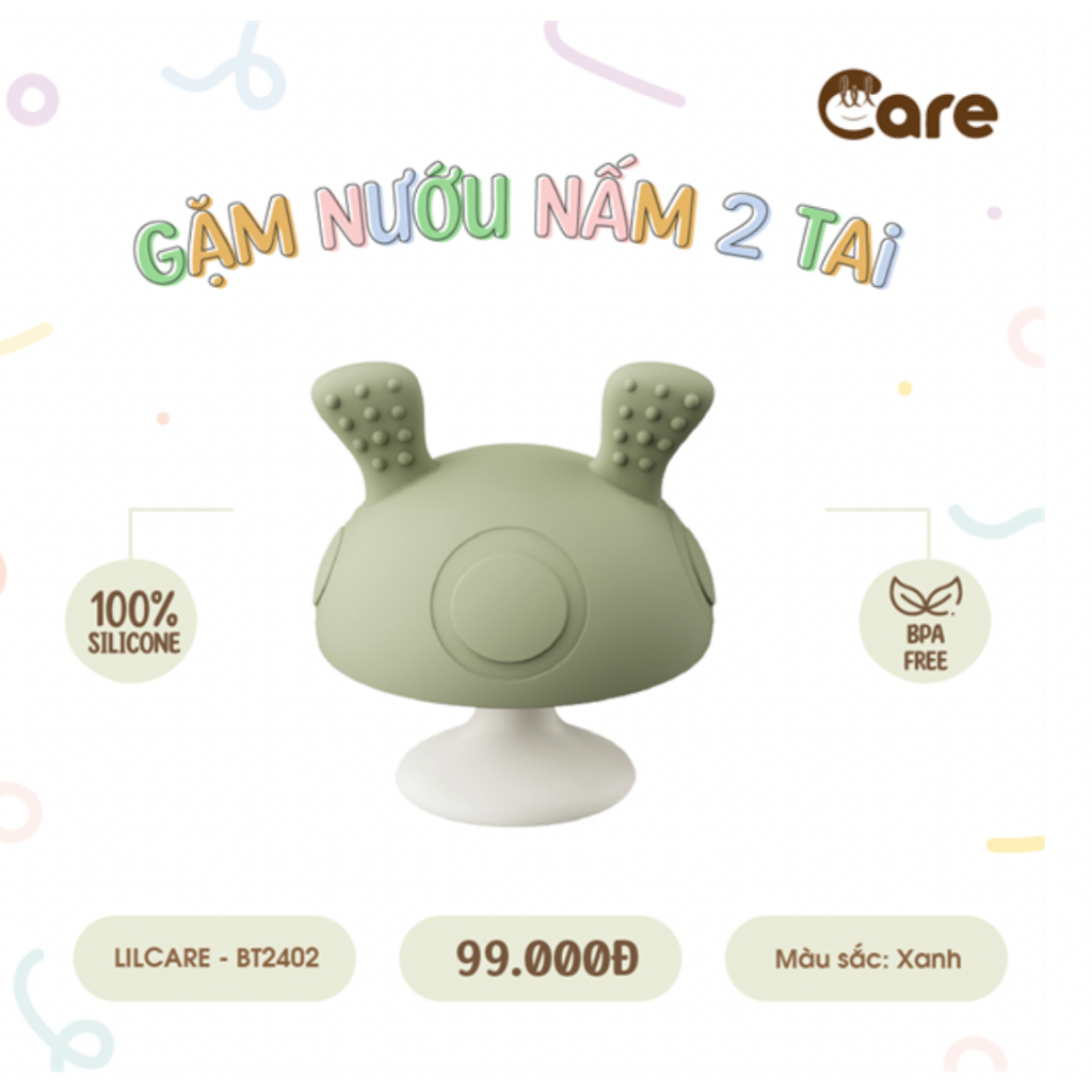 Gặm Nướu SILICON Cao Cấp LILCARE mềm mại cho bé