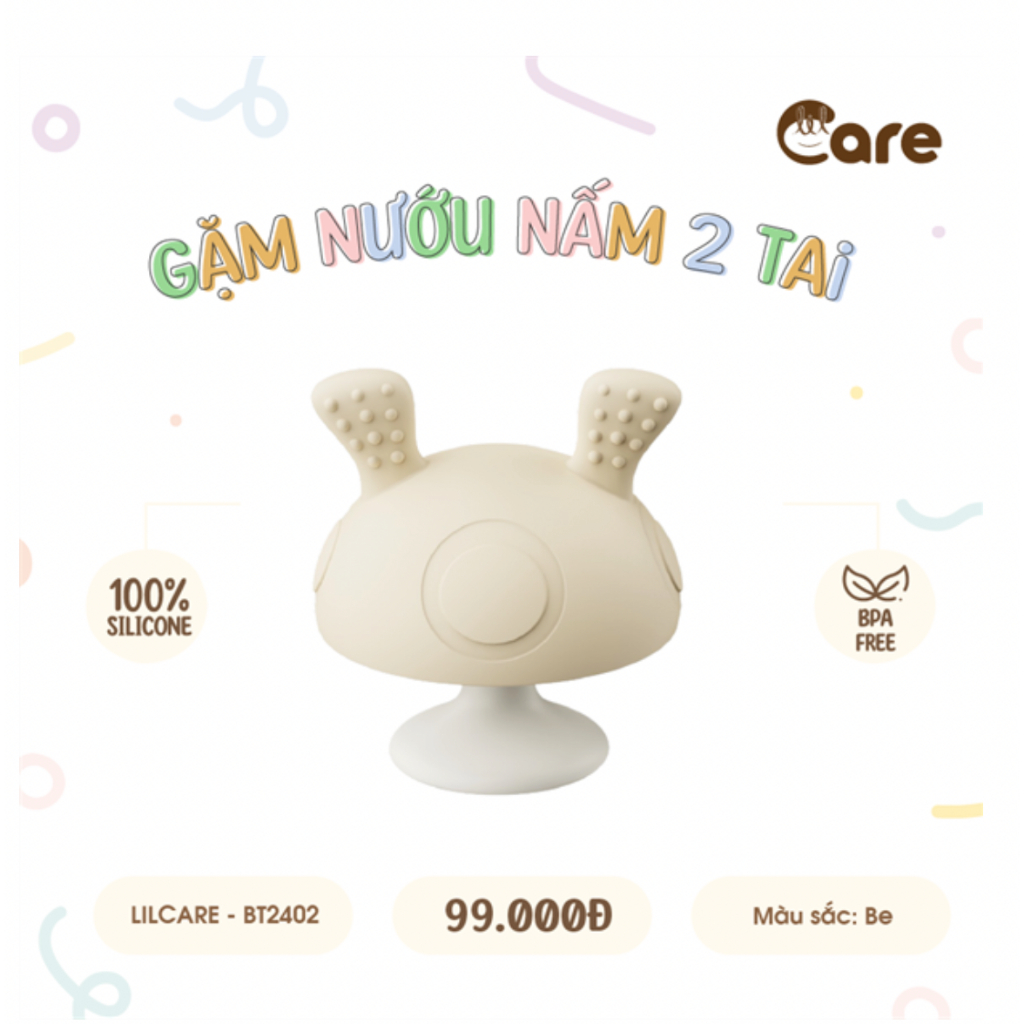 Gặm Nướu SILICON Cao Cấp LILCARE mềm mại cho bé