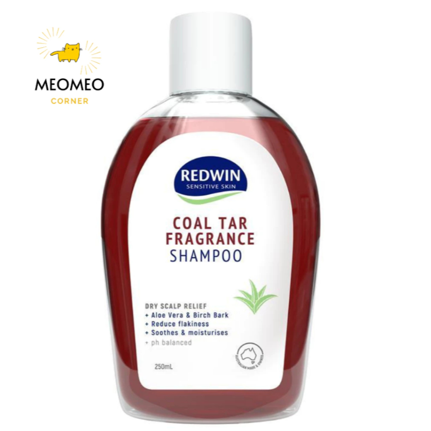 Dầu gội giảm gàu, nấm, giảm nhờn Redwin Coal Tar / Tea tree của Úc