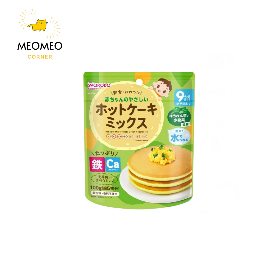 Bột Làm Bánh Rán Pancake Wakodo Nhật Bản cho bé từ 9M+