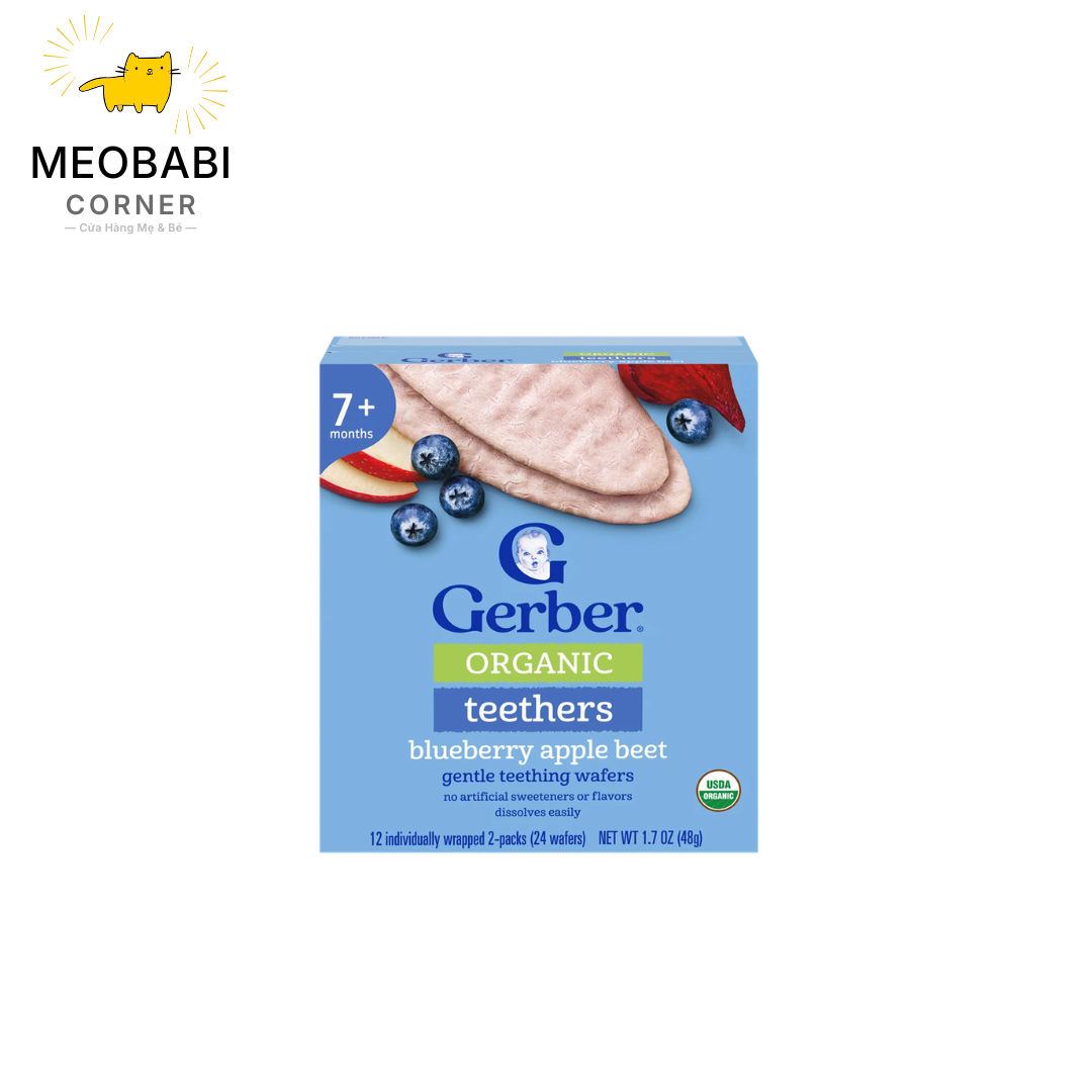 Bánh ăn dặm Gerber Teethers cho bé từ 7 tháng