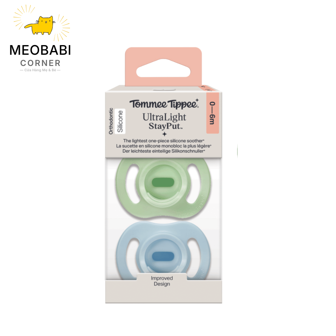 Ty Ngậm Silicon Siêu Nhẹ Cho Bé Tommee Tippee Ultra Light