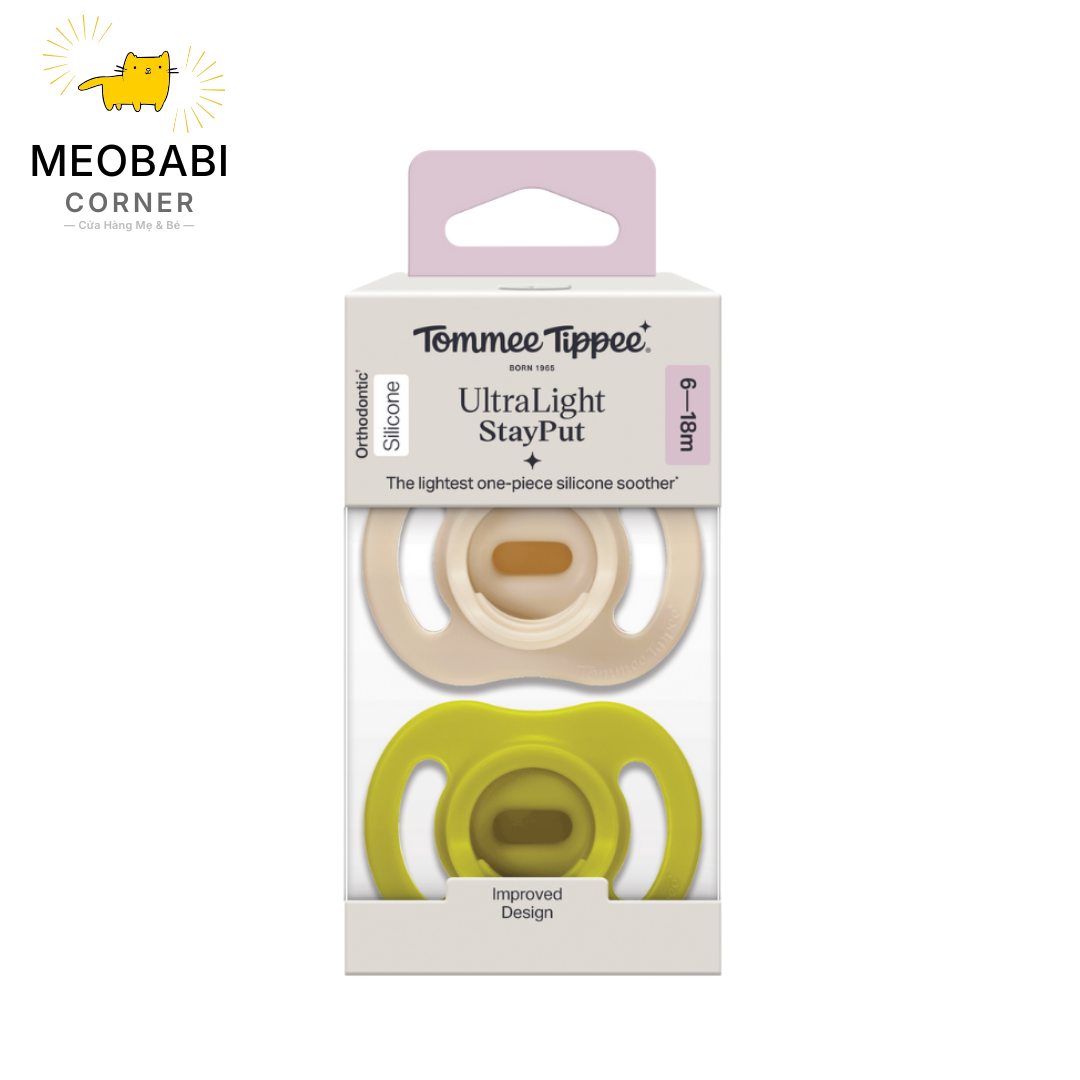 Ty Ngậm Silicon Siêu Nhẹ Cho Bé Tommee Tippee Ultra Light