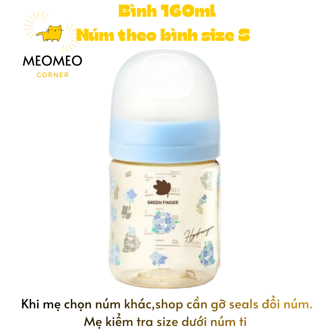 [FULLBOX] Bình sữa PPSU Greenfinger Bebegrow Green Finger 160ml / 280ml