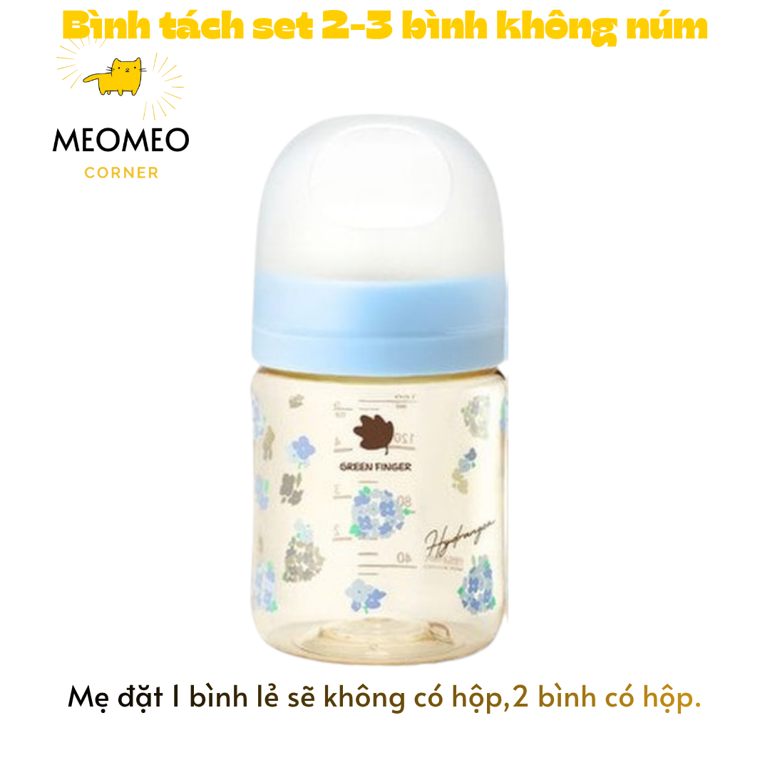 [TÁCH LẺ SET] Bình sữa PPSU Greenfinger Bebegrow Green Finger 160ml / 280ml