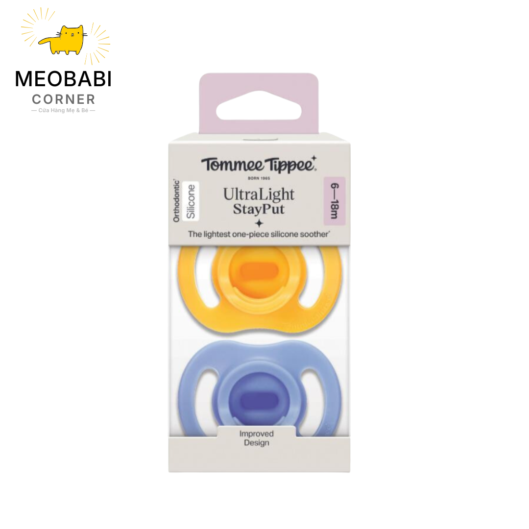 Ty Ngậm Silicon Siêu Nhẹ Cho Bé Tommee Tippee Ultra Light