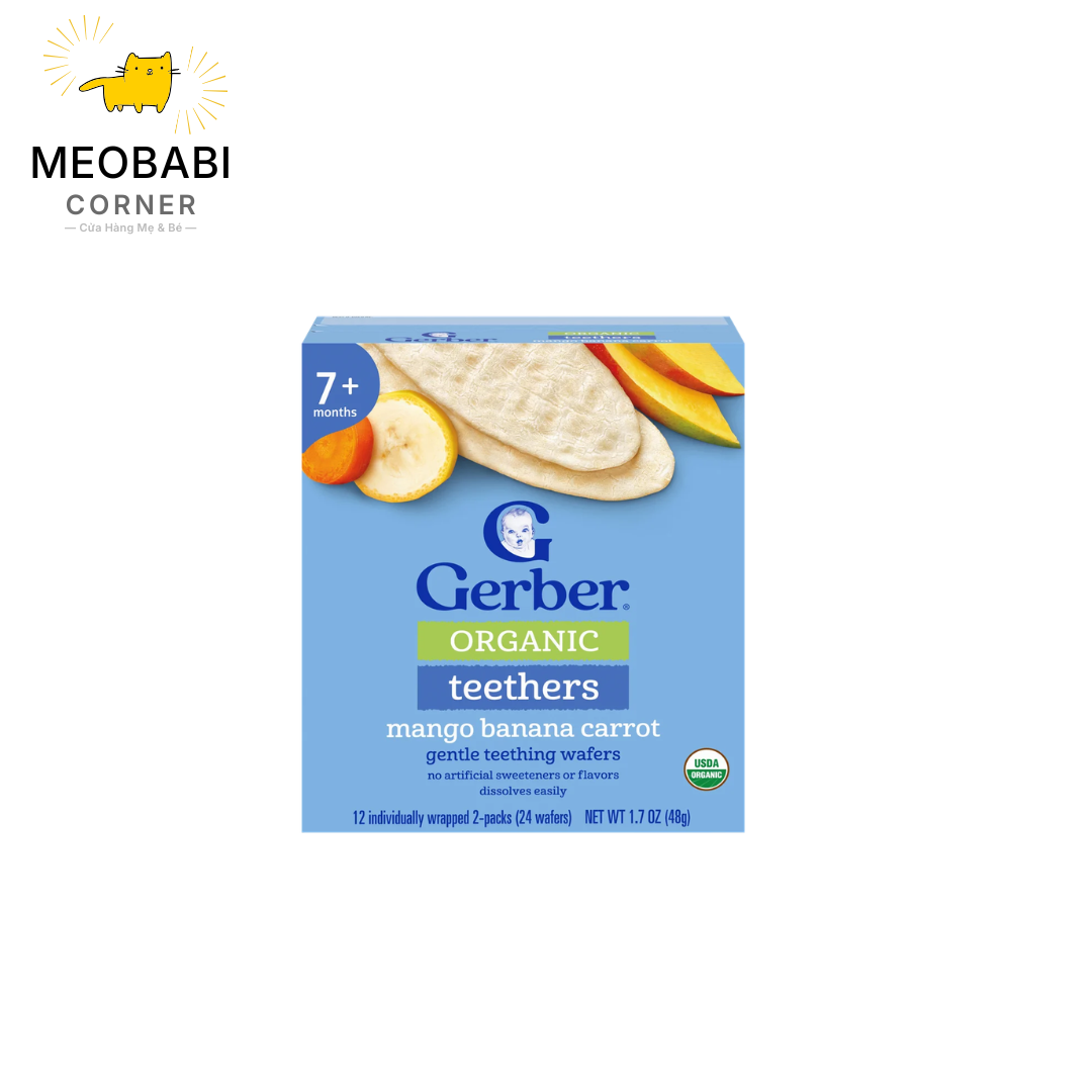 Bánh ăn dặm Gerber Teethers cho bé từ 7 tháng