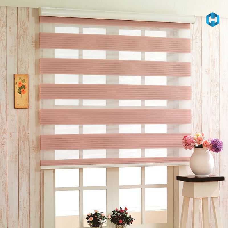 Rèm Cầu Vồng Hàn Quốc Màu Hồng