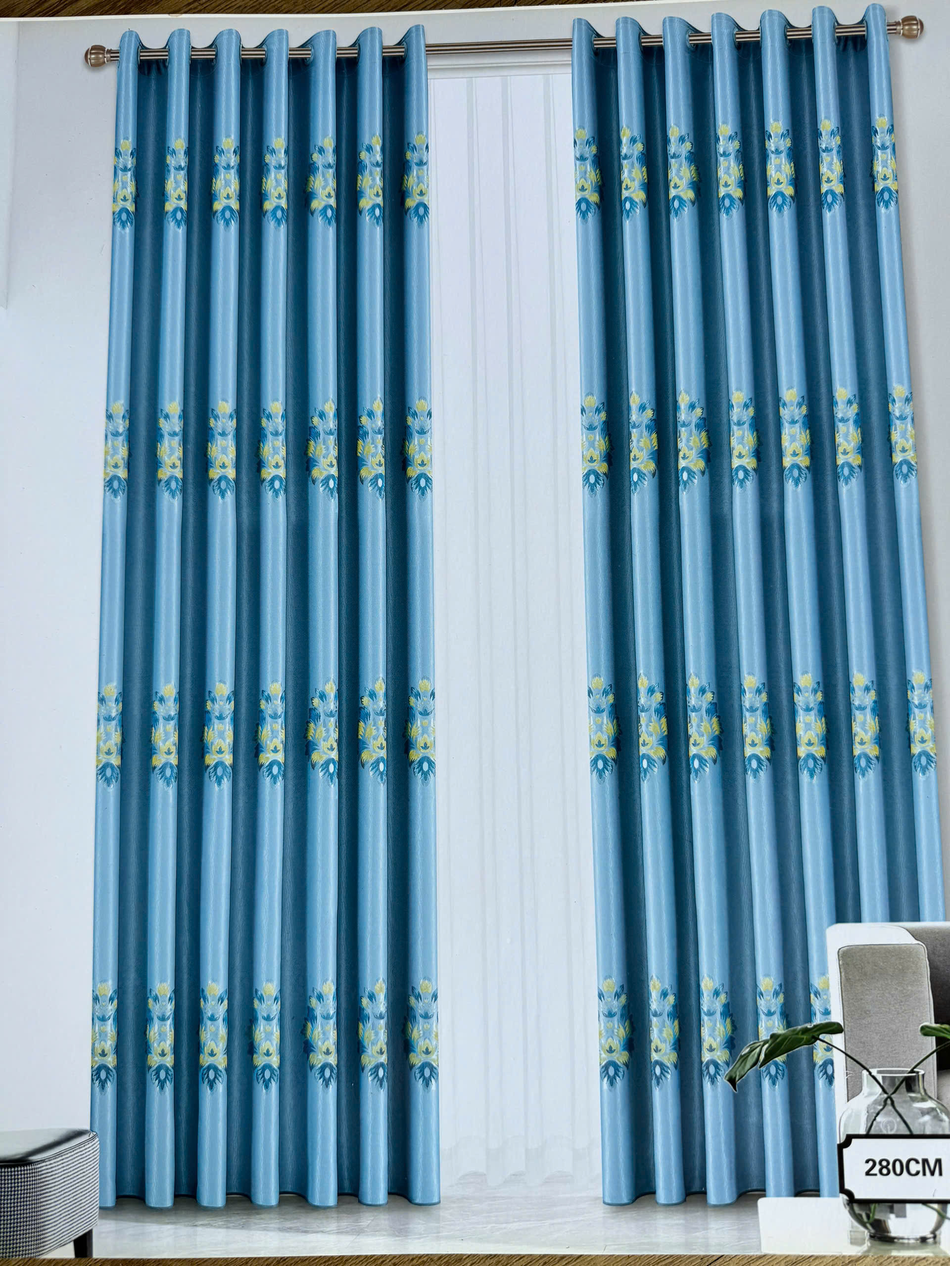 Rèm Vải Hoa Văn Cao Cấp