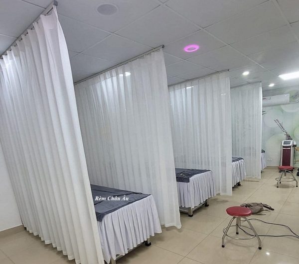 Rèm Voal Trắng Cho Spa