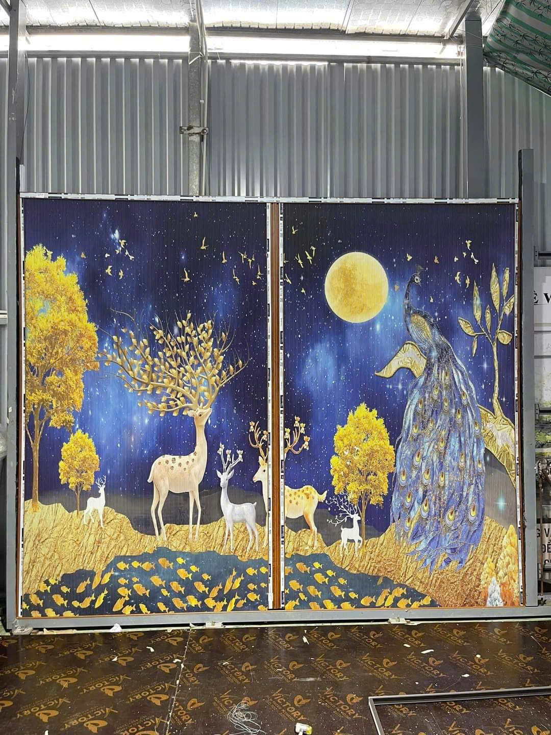 Rèm Tổ Ong In Tranh