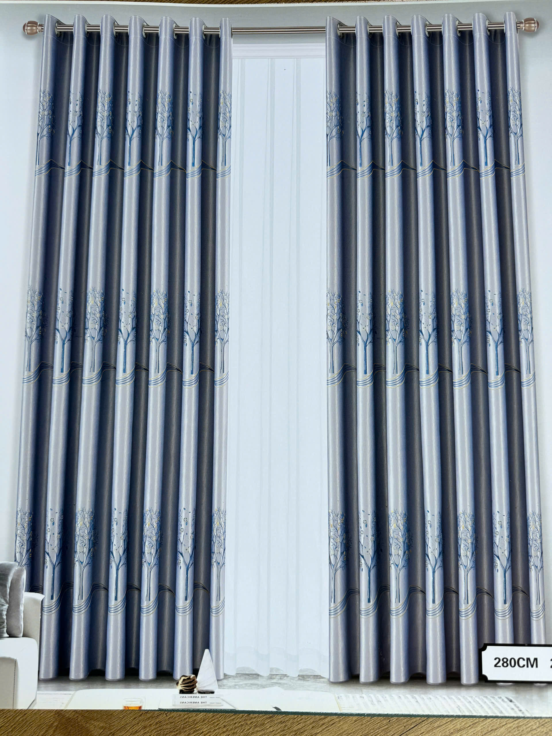 Rèm Vải Hoa Văn Cao Cấp