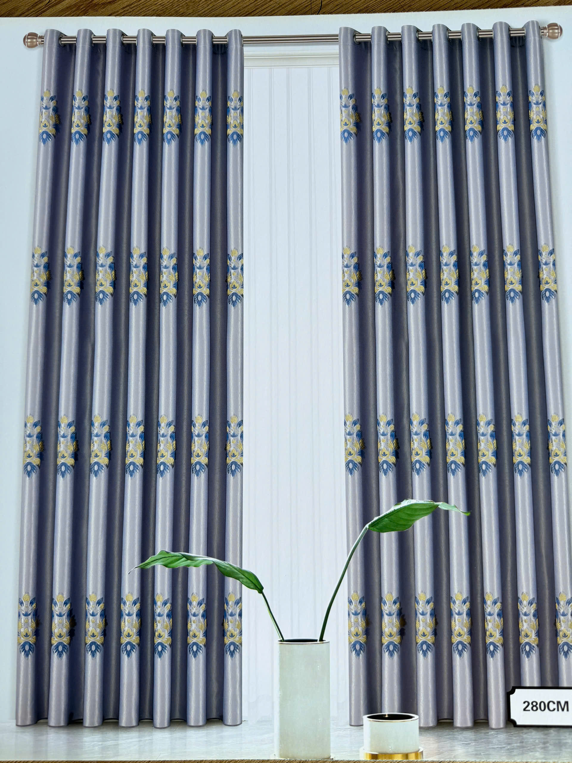 Rèm Vải Hoa Văn Cao Cấp