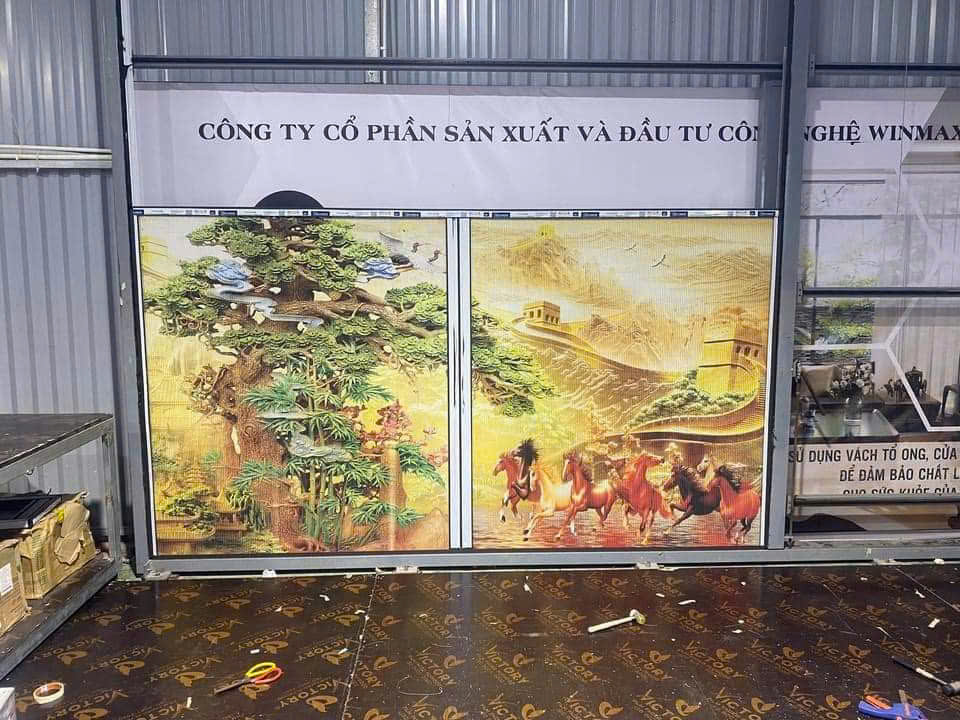 Rèm Tổ Ong In Tranh