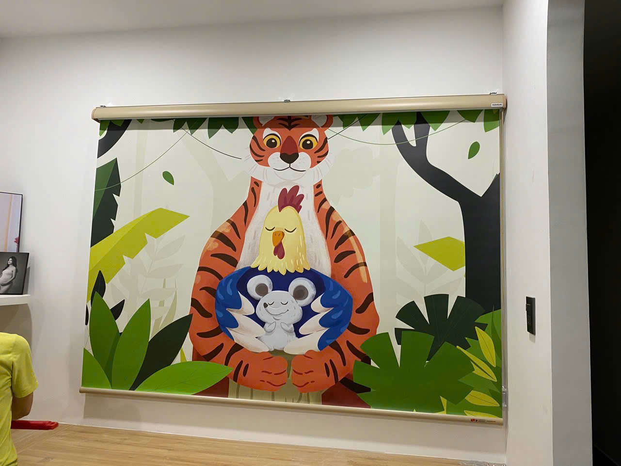 Rèm Cuốn In Tranh + In Logo