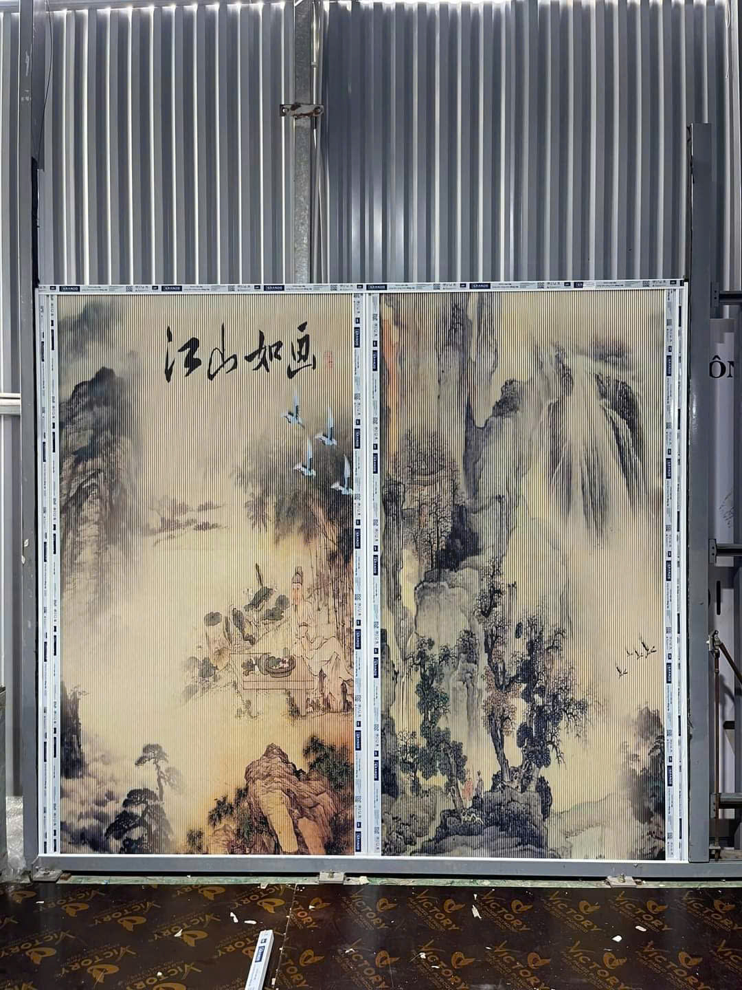 Rèm Tổ Ong In Tranh