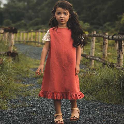 Đầm cho bé gái Armeria Linen Baby Dress
