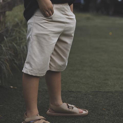 Quần lửng bé trai vải Linen