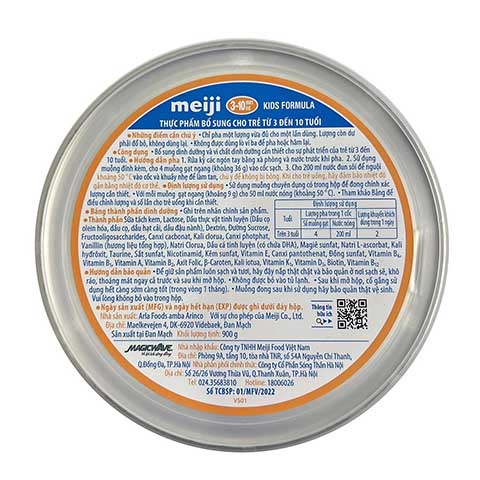 Sữa Meiji Kids Formula 900g cho bé từ 3-10 tuổi