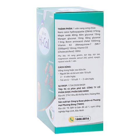Viên uống bổ sung canxi cho mẹ bầu Avisure Hi-cal (60 viên)