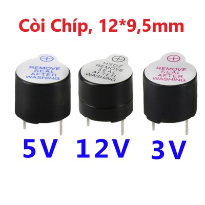 Còi Buzzer chủ động 3V / 5V / 12V