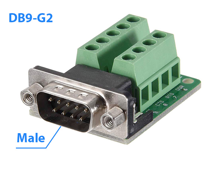 Cổng DB9 9 Chân Nối Dây Bắt Vít Domino Không Vỏ