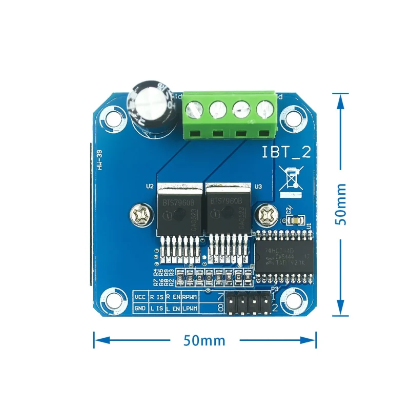 Mạch Điều Khiển Động Cơ DC BTS7960 43A High-Power Motor Driver