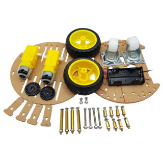 Khung Xe Robot Tròn / xe dò line, xe robot tránh vật cản Arduino