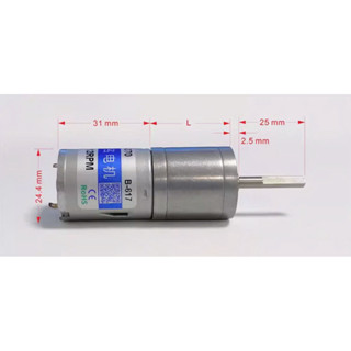 GA25 370  Động cơ giảm tốc12V - 95rpm / 12V - 160 vòng/phút