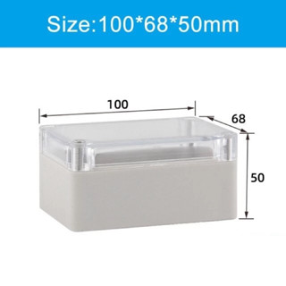 Hộp nhựa đựng mạch điện tử 100x68x50mm nắp trong suốt